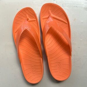 Orange crocs for women size 10